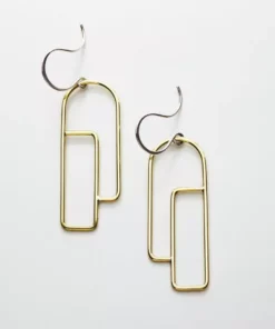 L.Greenwalt Jewelry Streamline Long Profile Earrings