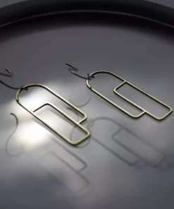 L.Greenwalt Jewelry Streamline Long Profile Earrings