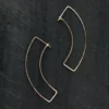 L.Greenwalt Jewelry Curve Gold Earrings