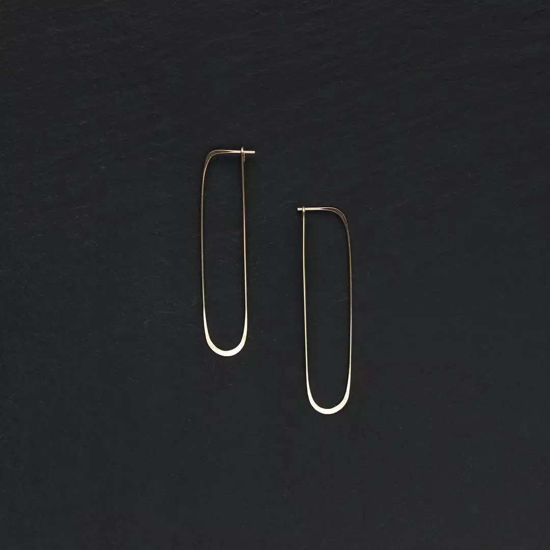 L.Greenwalt Jewelry Best Sellers Long Oval Hoop Earrings 6 L.Greenwalt Jewelry Best Sellers Long Oval Hoop Earrings