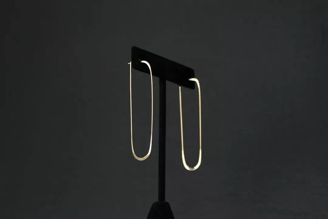 L.Greenwalt Jewelry Best Sellers Long Oval Hoop Earrings 7 L.Greenwalt Jewelry Best Sellers Long Oval Hoop Earrings