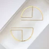 L.Greenwalt Jewelry Streamline Round Profile Earrings
