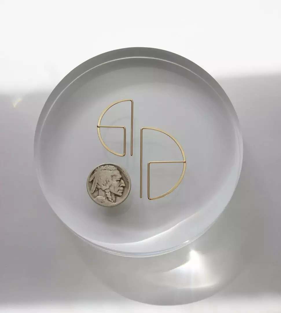 L.Greenwalt Jewelry Streamline Round Profile Earrings 8 L.Greenwalt Jewelry Streamline Round Profile Earrings