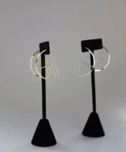 L.Greenwalt Jewelry Streamline Round Profile Earrings 14 L.Greenwalt Jewelry Streamline Round Profile Earrings