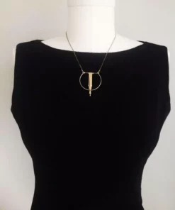 L.Greenwalt Jewelry Handcrafted Crescent Cascade Necklace