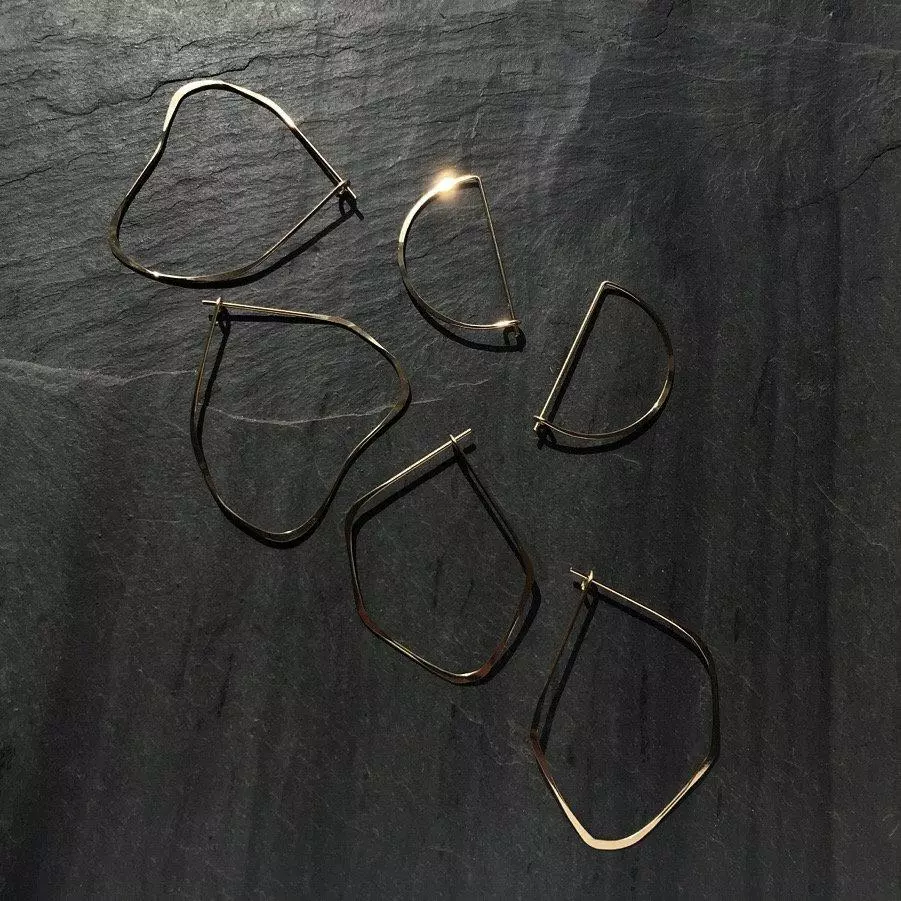 L.Greenwalt Jewelry Best Sellers Facet Hoop Earrings 5 L.Greenwalt Jewelry Best Sellers Facet Hoop Earrings