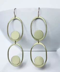 L.Greenwalt Jewelry Saturnia Earrings - Long