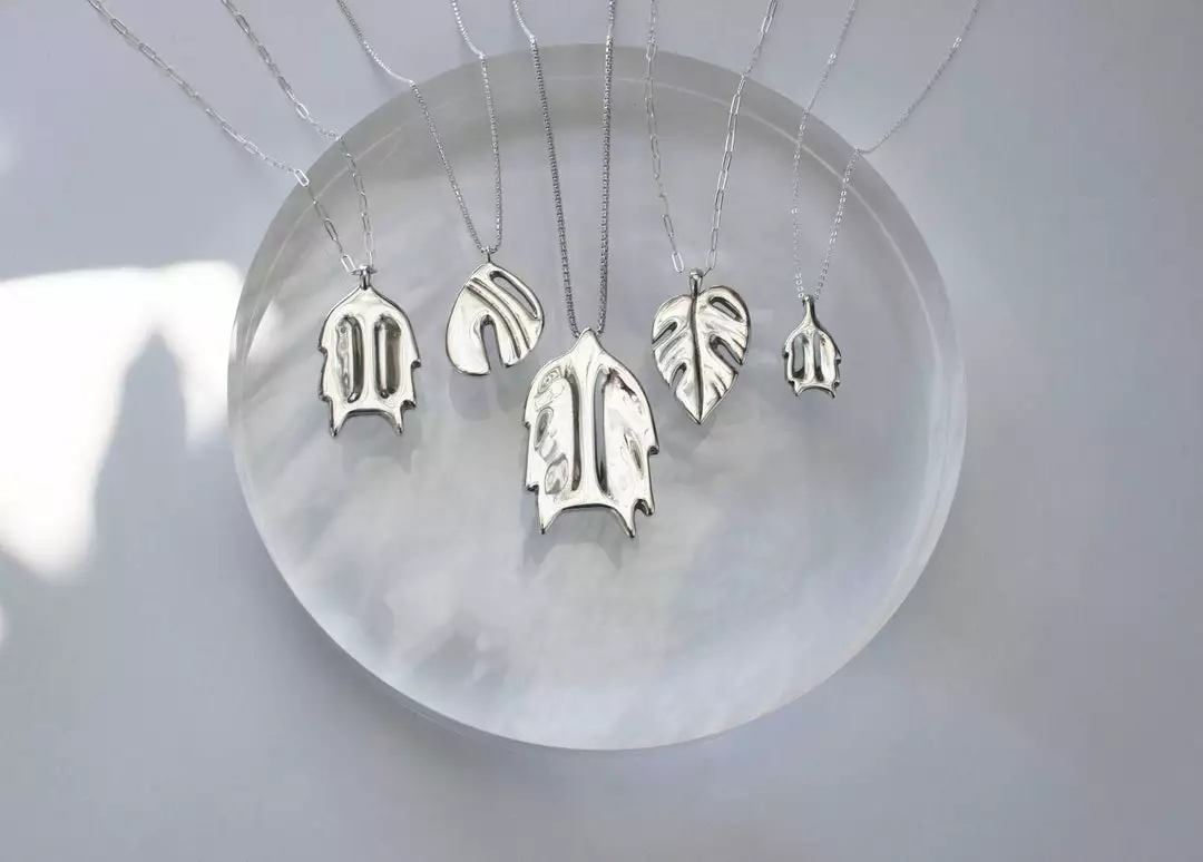 L.Greenwalt Jewelry Best Sellers Monstera Necklace 11 L.Greenwalt Jewelry Best Sellers Monstera Necklace