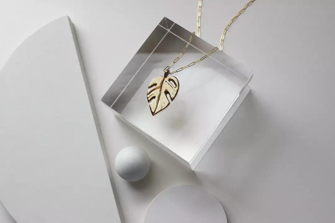 L.Greenwalt Jewelry Best Sellers Monstera Necklace 6 L.Greenwalt Jewelry Best Sellers Monstera Necklace