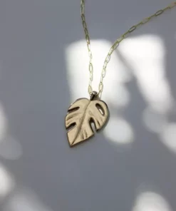 L.Greenwalt Jewelry Best Sellers Monstera Necklace 17 L.Greenwalt Jewelry Best Sellers Monstera Necklace