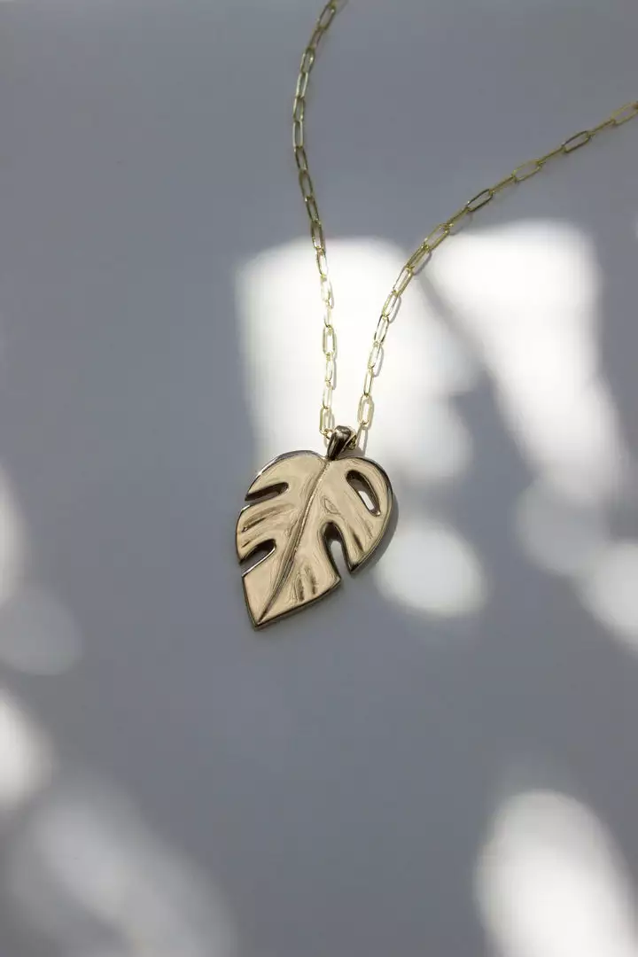 L.Greenwalt Jewelry Best Sellers Monstera Necklace 7 L.Greenwalt Jewelry Best Sellers Monstera Necklace