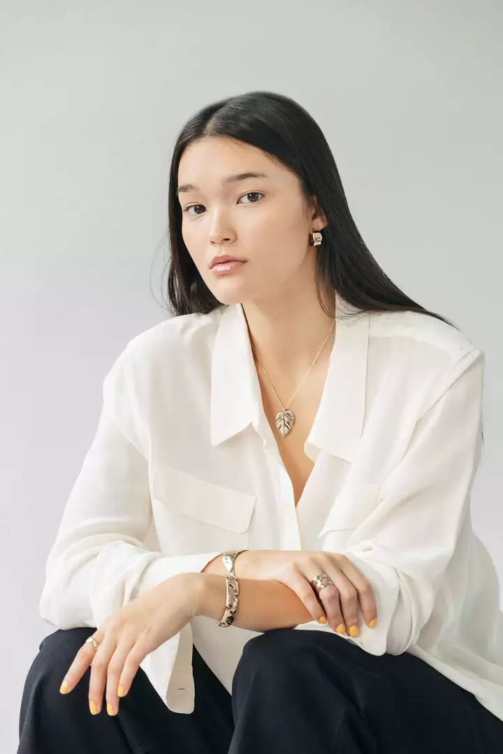 L.Greenwalt Jewelry Best Sellers Monstera Necklace 3 L.Greenwalt Jewelry Best Sellers Monstera Necklace