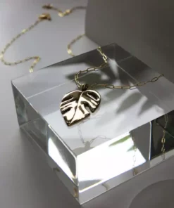L.Greenwalt Jewelry Best Sellers Monstera Necklace 18 L.Greenwalt Jewelry Best Sellers Monstera Necklace