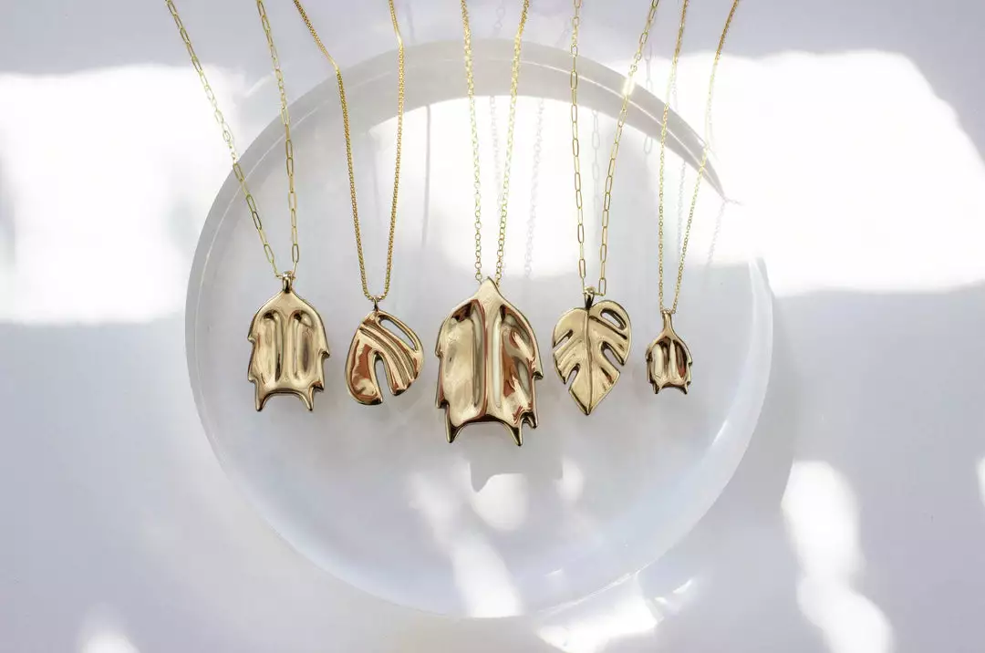 L.Greenwalt Jewelry Best Sellers Monstera Necklace 10 L.Greenwalt Jewelry Best Sellers Monstera Necklace