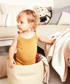 Minna Lidded Palm Basket 16 Minna Lidded Palm Basket