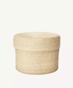 Minna Lidded Palm Basket 20 Minna Lidded Palm Basket