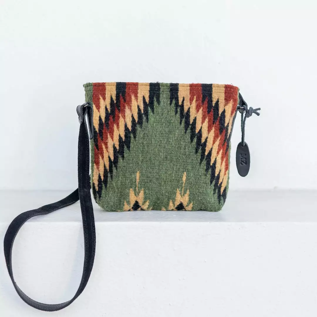 MZ Fair Trade Lightning + Pine Wool Crossbody Bag Accessories 1 MZ Fair Trade Lightning + Pine Wool Crossbody Bag Accessories