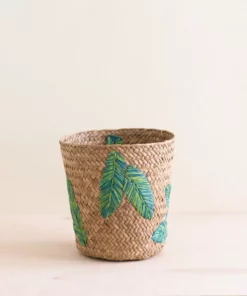 LIKHÂ Leaf Embroidery Basket