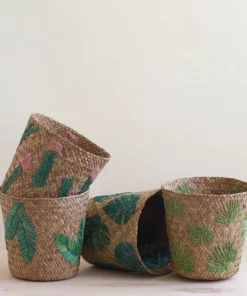 LIKHÂ Leaf Embroidery Basket 9 LIKHÂ Leaf Embroidery Basket