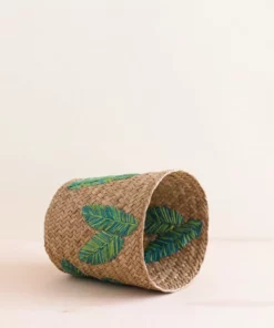 LIKHÂ Leaf Embroidery Basket 8 LIKHÂ Leaf Embroidery Basket
