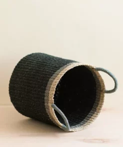 LIKHÂ Black Floor Basket With Handles Home Goods 9 LIKHÂ Black Floor Basket With Handles Home Goods