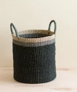 LIKHÂ Black Floor Basket With Handles Home Goods