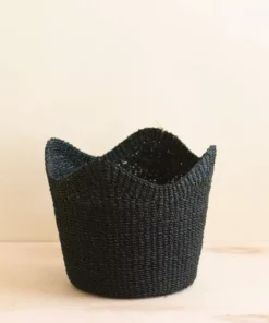 LIKHÂ Black Scallop Basket Home Goods