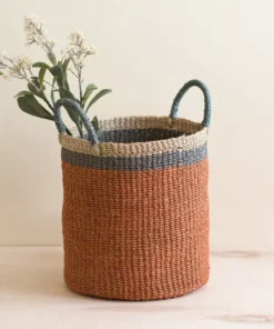 LIKHÂ Coral Floor Basket With Handles