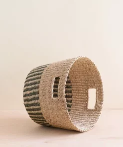 LIKHÂ Gray + Natural Tapered Basket 5 LIKHÂ Gray + Natural Tapered Basket