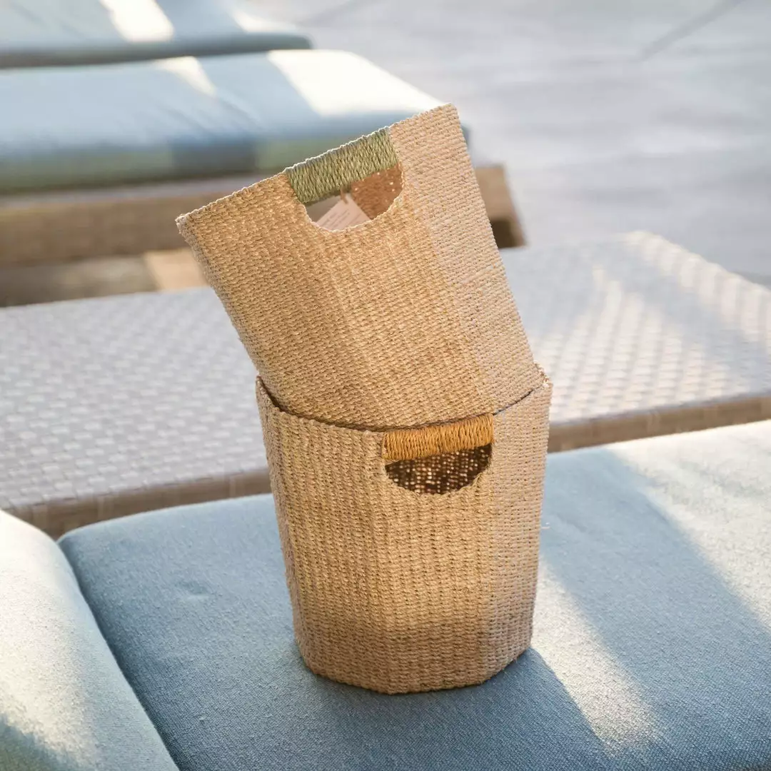 LIKHÂ Octagon Basket With Colorful Handles 4 LIKHÂ Octagon Basket With Colorful Handles