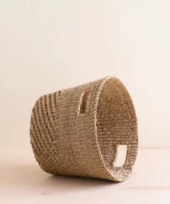 LIKHÂ Home Goods Tan + Natural Tapered Basket 5 LIKHÂ Home Goods Tan + Natural Tapered Basket