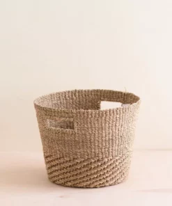 LIKHÂ Home Goods Tan + Natural Tapered Basket