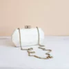 LIKHÂ White Woven Clutch Accessories
