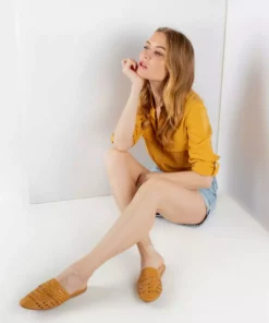 Salt & Umber Best Sellers Lily Mule - Mustard