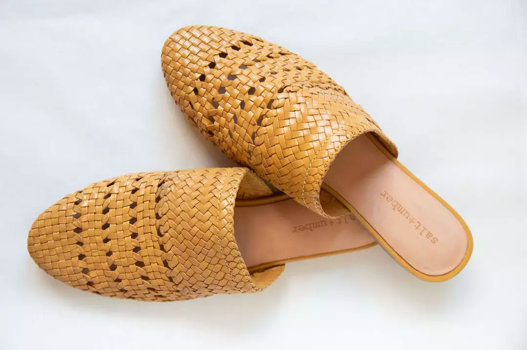 Salt & Umber Best Sellers Lily Mule - Mustard 1 Salt & Umber Best Sellers Lily Mule - Mustard