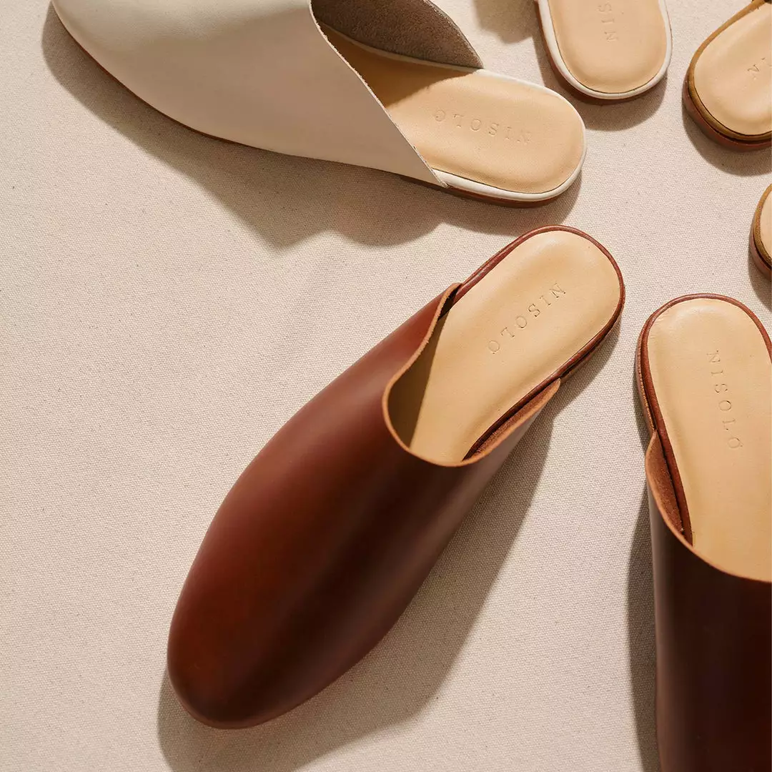 Nisolo Lima Slip On Mule - Brandy 6 Nisolo Lima Slip On Mule - Brandy