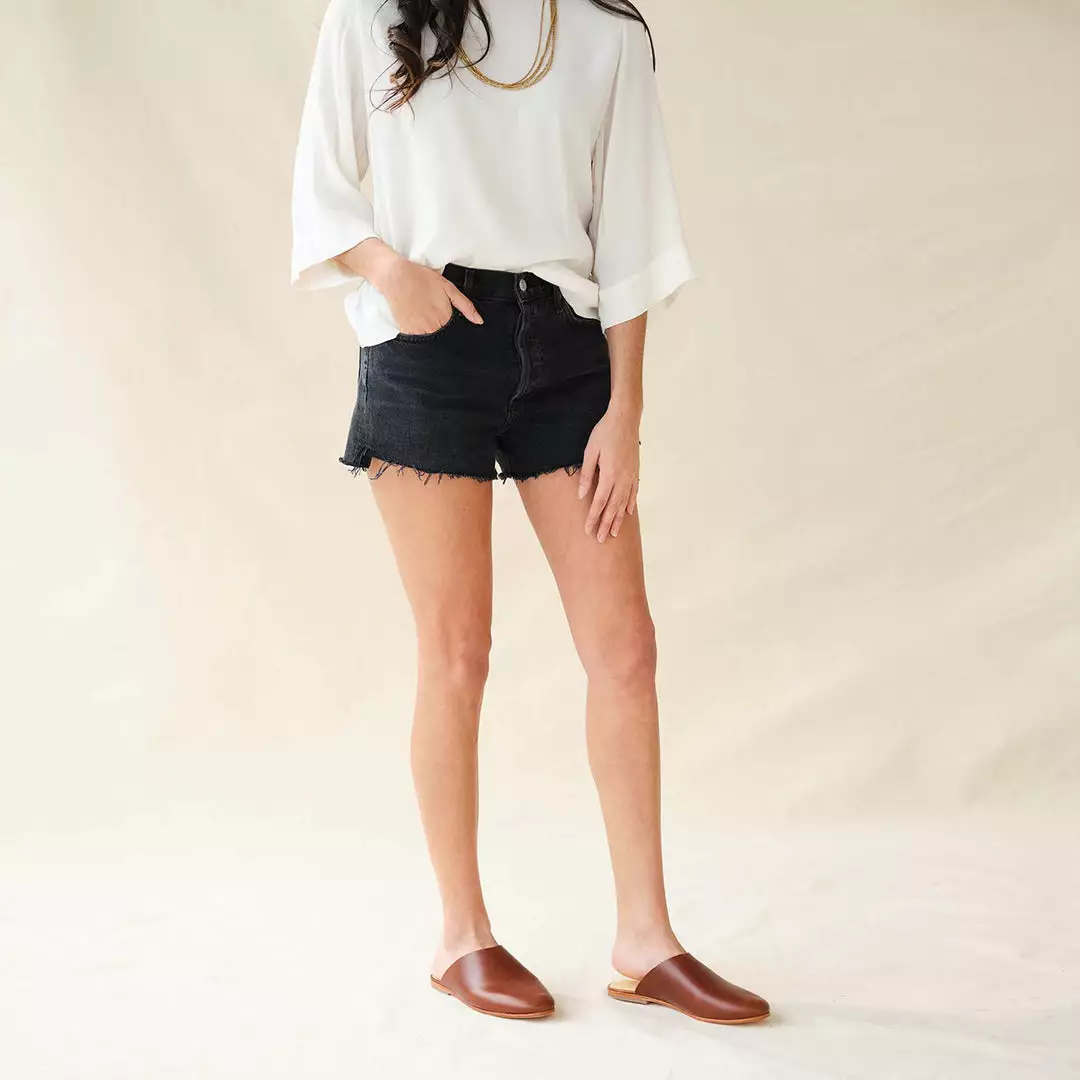 Nisolo Lima Slip On Mule - Brandy 2 Nisolo Lima Slip On Mule - Brandy