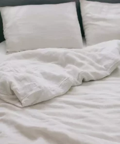 Creative Women Home Goods Natural Chambray Linen Duvet Cover Set