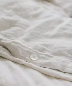 Creative Women Home Goods Natural Chambray Linen Duvet Cover Set