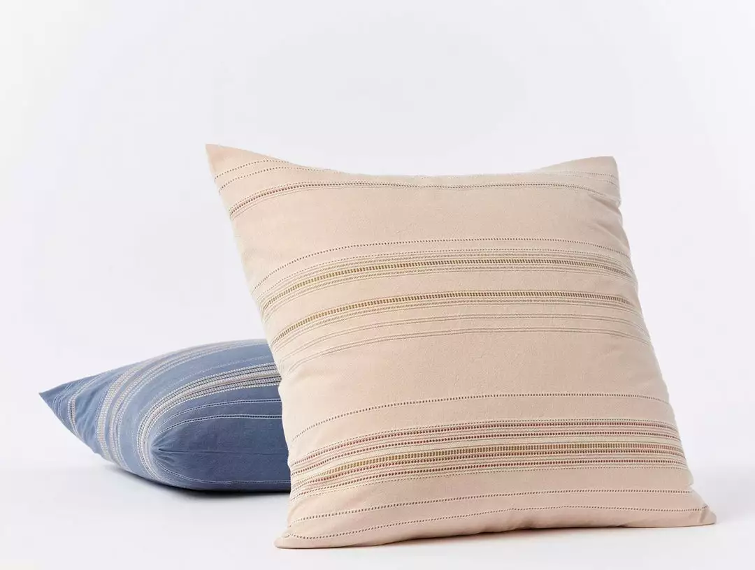 Coyuchi Home Goods Lobos Sham - Cork / Rosehip 1 Coyuchi Home Goods Lobos Sham - Cork / Rosehip