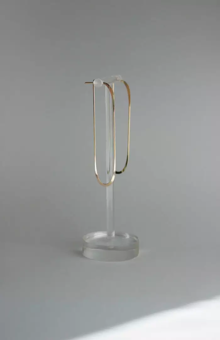 L.Greenwalt Jewelry Best Sellers Long Oval Hoop Earrings 2 L.Greenwalt Jewelry Best Sellers Long Oval Hoop Earrings