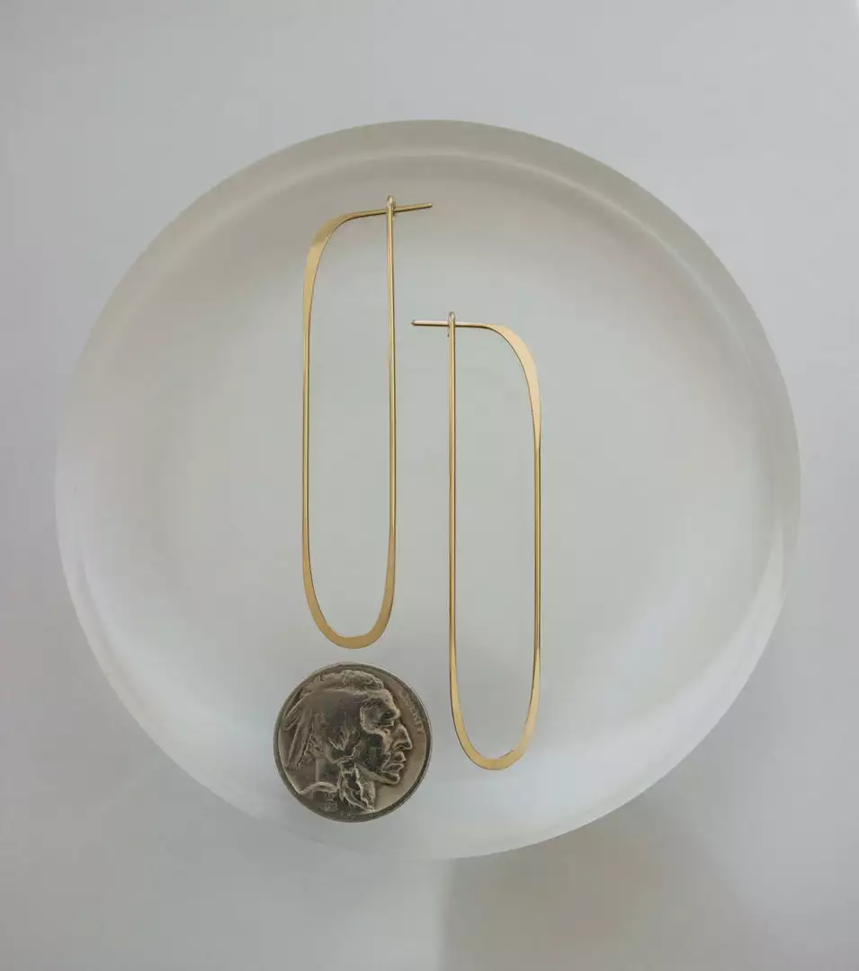 L.Greenwalt Jewelry Best Sellers Long Oval Hoop Earrings 4 L.Greenwalt Jewelry Best Sellers Long Oval Hoop Earrings