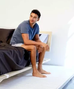 Looma Sateen Sheet Set - Charcoal