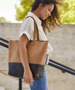 Nisolo Accessories Lori Tote Bag - Black / Sand