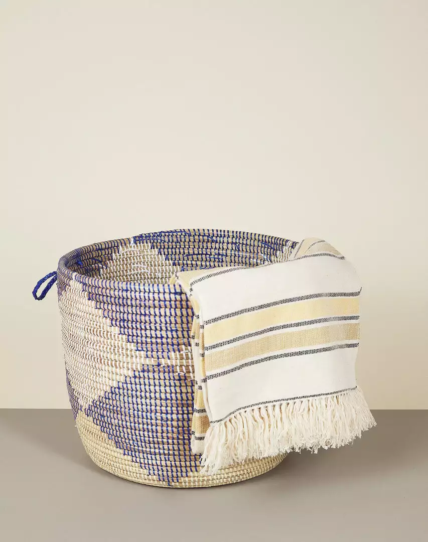 Mbare Low Patterned Hamper Basket Home Goods 4 Mbare Low Patterned Hamper Basket Home Goods
