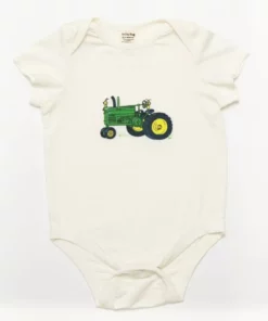 Lucky Bug Clothing Baby's Essential Bamboo Tractor Onesie