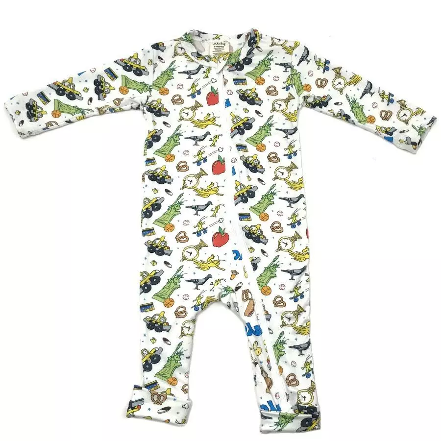 Lucky Bug Clothing Best Sellers Baby's Everyday Bamboo Long Sleeve Playsuit 4 Lucky Bug Clothing Best Sellers Baby's Everyday Bamboo Long Sleeve Playsuit