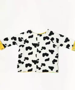 Lucky Bug Clothing Baby's Soft Bamboo Reversible Farm + Cow Cardigan Kids' + Baby