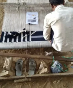 Leah Singh Home Goods Luna Stripes And Circle Wool Rug