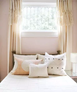 Anchal Lunar Dot Lumbar Pillow - Ivory Home Goods